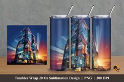 Building Tumbler Wrap Sublimation Design 2 Product Image 1