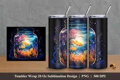 Fantasy Jar Tumbler Wrap Sublimation Design 2 Product Image 1