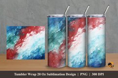 Painting Color Blend Tumbler Wrap Sublimation Design 2 Product Image 1