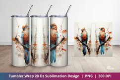 Paradise Bird Lover Tumbler Wrap Sublimation 2 Product Image 1