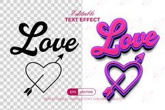 Love Pink Text Effect Style Product Image 2