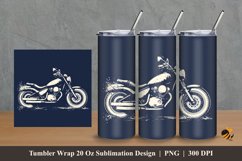 Motorbike Tumbler Wrap Sublimation Design 2 Product Image 1