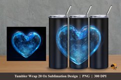 Frozen Love Tumbler Wrap Sublimation Design 2 Product Image 1