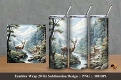 Wildlife Tumbler Wrap Sublimation Design 2 Product Image 1