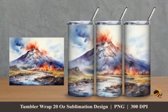 Erupting Volcano Wrap Sublimation Design 2 Product Image 1