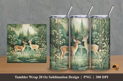 Forest Valley Tumbler Wrap Sublimation Design 2 Product Image 1