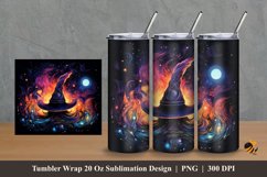 Magician Hat Tumbler Wrap Sublimation Design 2 Product Image 1