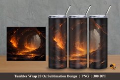 Nature Melody Tumbler Wrap Sublimation Design 2 Product Image 1