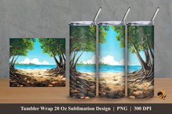 Mangrove Tumbler Wrap Sublimation Design 2 Product Image 1