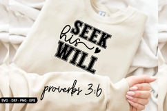 Seek HIS Will - Christian Sleeve T-Shirt Design Product Image 1