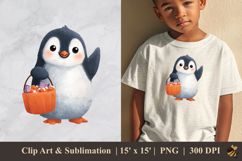 Cute Penguin DTF Sublimation Clipart Design 2 Product Image 1