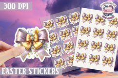 Easter Bow sticker Cute Coquette Love PNG Funny Bows Product Image 1