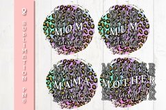 Blessed Mom Quotes Leopard Sublimation PNG Bundle Product Image 2