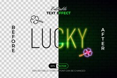 Lucky Text Effect Neon Style Product Image 2