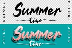 3D Summer Text Effect Style Product Image 2