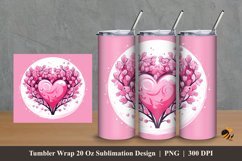Sweet Love Tumbler Wrap Sublimation Design 2 Product Image 1