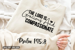 The Lord Is Gracious And - Christian Sleeve T-Shirt Design Product Image 1