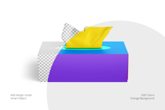 Box with Paper Wipes Mockup Set Product Image 2