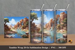Beautiful Morning Tumbler Wrap Sublimation Design 2 Product Image 1