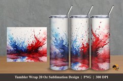 Paint Splash Tumbler Wrap Sublimation Design 2 Product Image 1