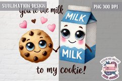 Cute Perfect Match Sublimation Design PNG Couple Food Product Image 1