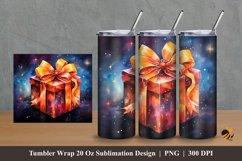 Watercolor Gift Tumbler Wrap Sublimation Design 2 Product Image 1