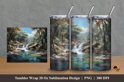 Amazing Illustration Tumbler Wrap Sublimation Design 2 Product Image 1