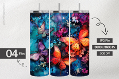 Alcohol Ink Flowers Digital Papers - 04 Variation Product Image 2