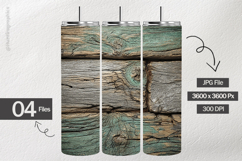 Gray Green Woodgrain Texture Digital Papers - 04 Variations Product Image 2
