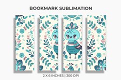Cute Bird And Floral Bookmark Sublimation Product Image 1