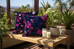 Pink Floral Digital Papers - 04 Variations Product Image 2