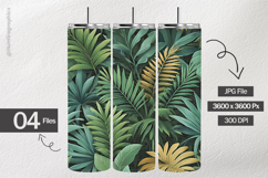 Tropical Leaves Digital Papers | Jungle Foliage Product Image 2