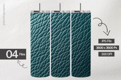 Teal Leather Digital Papers - 04 Variation Product Image 2