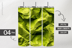 Chartreuse Wrinkled Digital Papers - 04 Variations Product Image 2