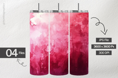Maroon Watercolor Digital Papers - 04 Variations Product Image 2