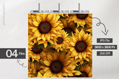 Bright Sunflower Digital Papers - 04 Variation Product Image 2