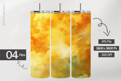 Pale Gold Watercolor Digital Papers - 04 Variations Product Image 2