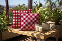 Red Plaid Digital Papers Bundle Product Image 2