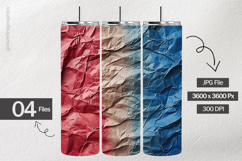 Crumpled Patriotic Digital Papers - Patriotic Texture Product Image 2