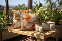 Orange Flower sDigital Papers Bundle Product Image 2