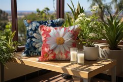 Floral Daises Digital Papers Bundle Product Image 2