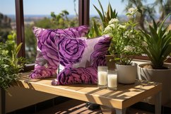 Purple Roses Digital Papers - 04 Variations Product Image 2