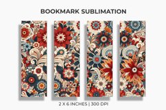 Floral Bookmark Sublimation Product Image 1