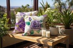 Artistic Rose Digital Papers Bundle Product Image 2