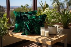 Emerald Glass Digital Papers Bundle Product Image 2