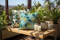 Vintage Green Leaves Digital Papers Bundle Product Image 2