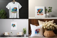 Hot Air Ballon Clipart - PNG File Product Image 2