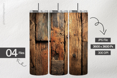 Old Wooden Woodgrain Texture Digital Papers - 04 Variations Product Image 2