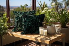 Gothic Green Digital Papers, Scary Pattern Product Image 2