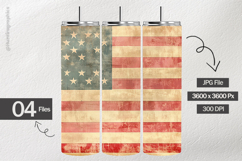 Vintage Patriotic Wood Digital Papers - Patriotic Texture Product Image 2
